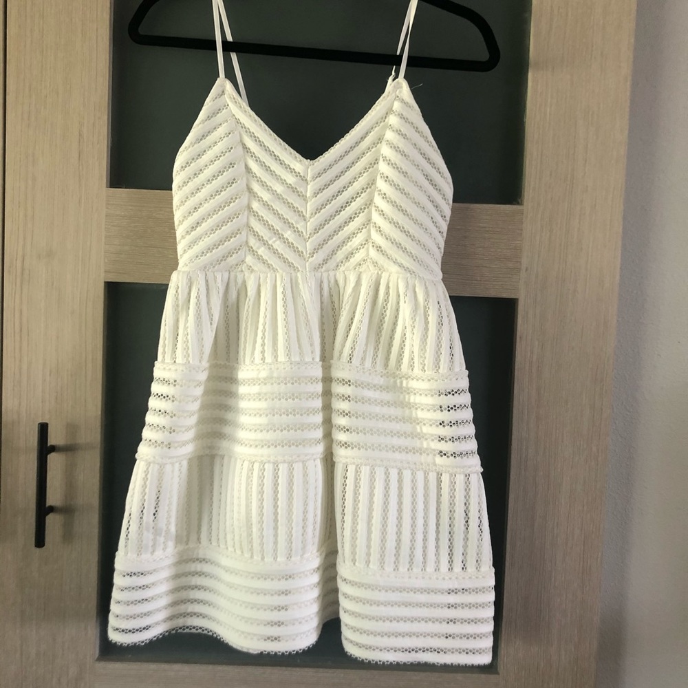 Forever 21 peplum white dress